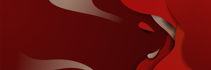 Red abstract background. Vector abstract graphic design banner pattern background template.