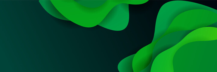 Green abstract background. Vector abstract graphic design banner pattern background template.