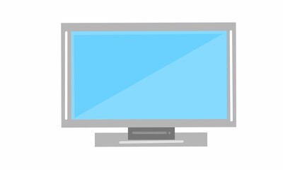 vector illustration. computer monitor on a white background.