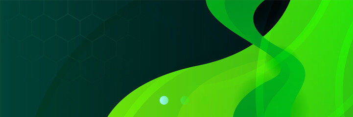 Green abstract background. Vector abstract graphic design banner pattern background template.