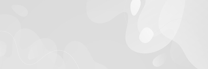 White abstract banner background. Vector abstract graphic design banner pattern background template.
