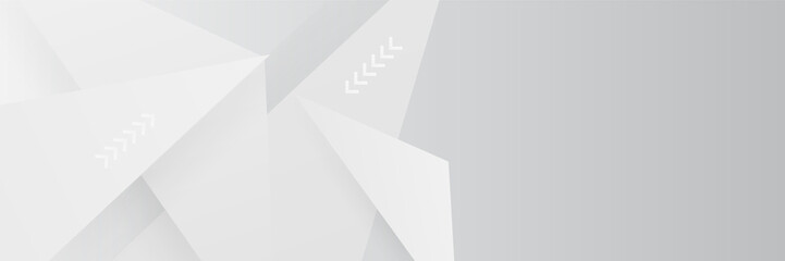 Fototapeta premium White abstract banner background. Vector abstract graphic design banner pattern background template.