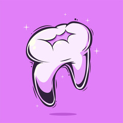 tooth art illustration