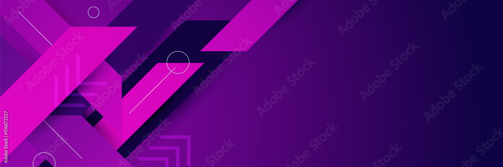 Wall mural dark purple abstract banner background. vector abstract graphic design banner pattern background tem