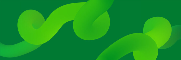 Green abstract banner background. Vector abstract graphic design banner pattern background template.