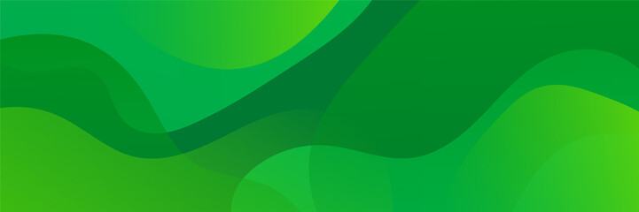 Green abstract banner background. Vector abstract graphic design banner pattern background template.