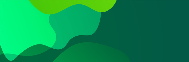 Green abstract banner background. Vector abstract graphic design banner pattern background template.