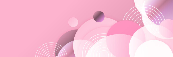 Pink abstract banner background. Vector abstract graphic design banner pattern background template.