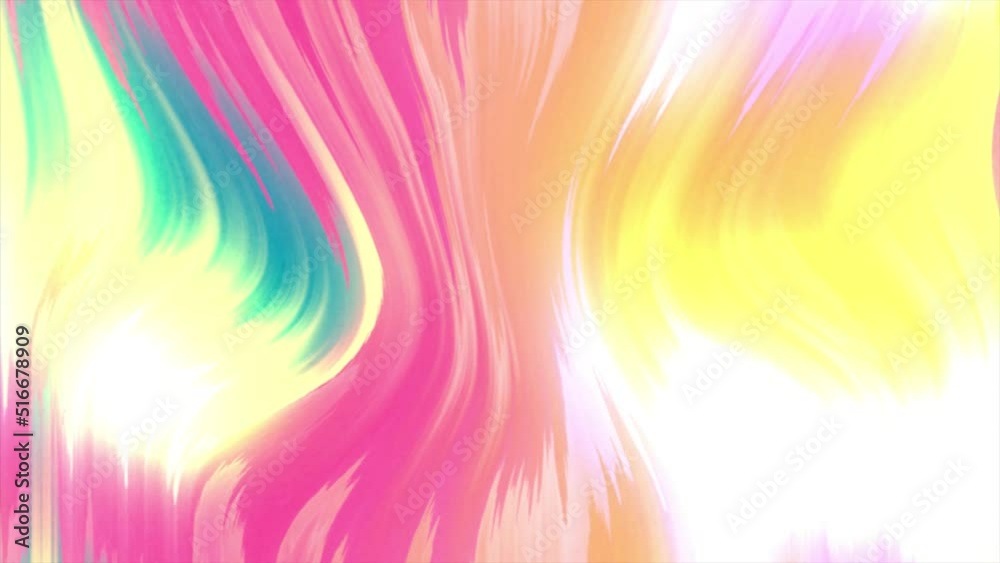 Leinwandbilder animated 3d waving cloth texture. liquid holographic background. smooth silk cloth surface with ripp