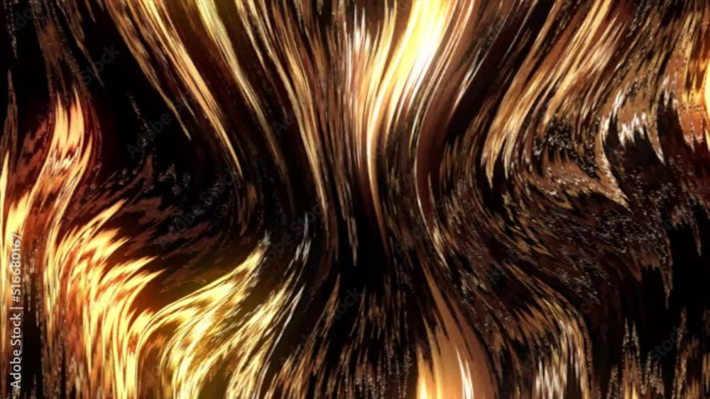 Leinwandbilder animated 3d waving cloth texture. liquid holographic background. smooth silk cloth surface with ripp