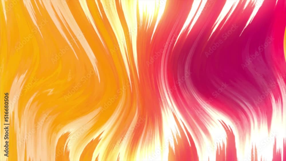 Leinwandbilder animated 3d waving cloth texture. liquid holographic background. smooth silk cloth surface with ripp