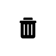 Delete simple flat icon design vector. Remove icon. Trash icon