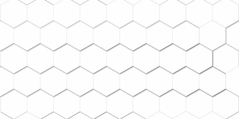 Abstract background with seamless geometric pattern . Geometry pattern hexagon. Hexagonal netting. Honeycomb background. Abstract vector background. 3D abstraction of nanotechnology and science .