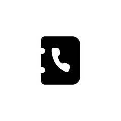 Phone simple flat icon design vector