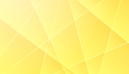 Abstract polygonal luxury golden line with yellow background.