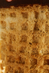 Texture of ice cream cone