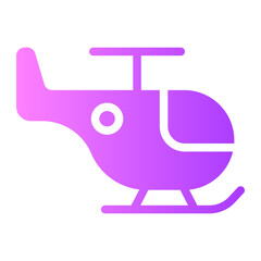 helicopter gradient icon