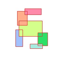 abstract background with squares