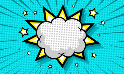 Blank comic cartoon background template