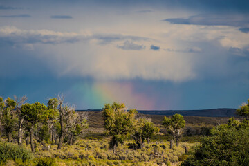 Rainbow after the storm, Wyoming