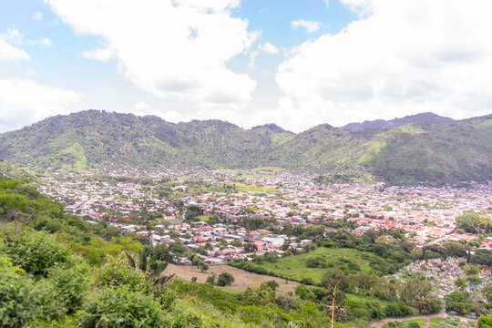 View from the heights of the city of Jinotega Nicaragua
