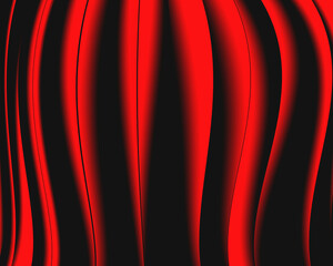 abstract red illustration background banner with black line wave pattern.