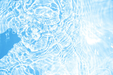 Fototapeta na wymiar きらきら光る水滴の跡や波紋