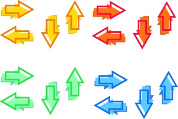 矢印　カラフル　セット