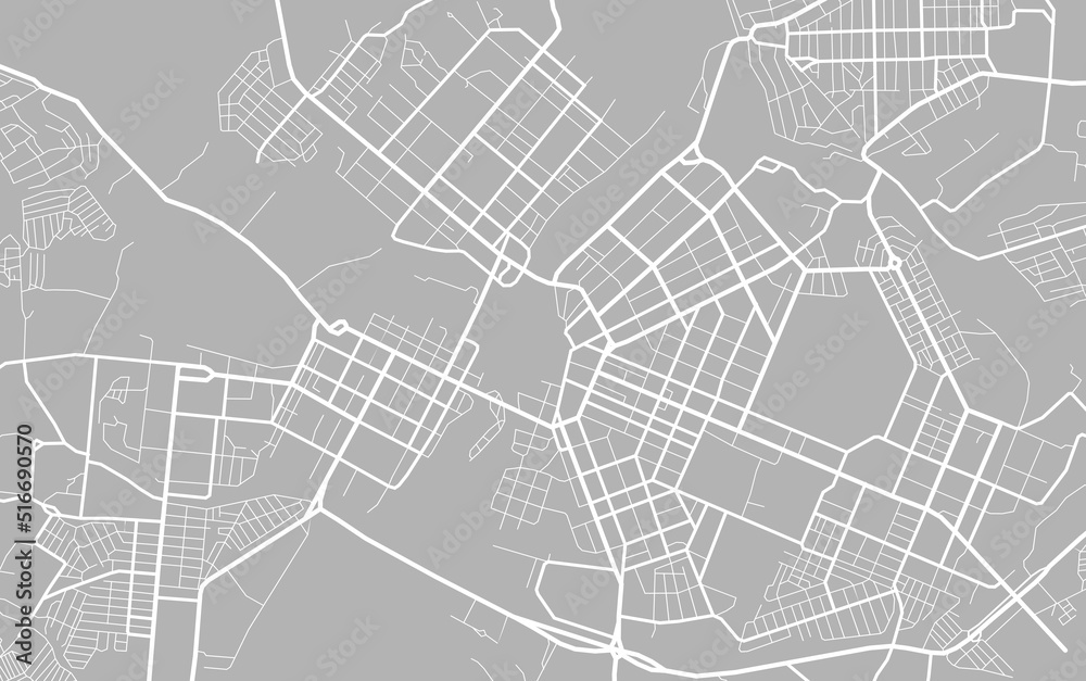 Wall mural City map. Town streets. Downtown gps navigation plan. Abstract transportation scheme. Drawing scheme town, white line road on gray background. Urban pattern texture. Vector