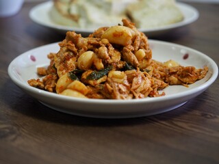 닭고기 마늘 채소볶음, 요리, 음식