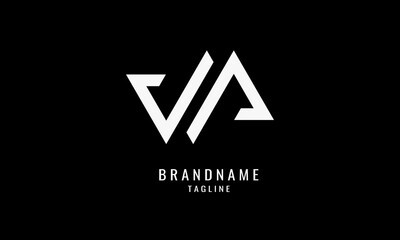 Premium VA Logo Design With a Simple and Elegant Check Concept, Suitable For Any Business Identity