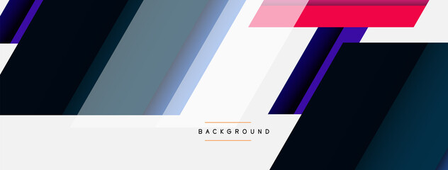 Vector background. Abstract overlapping color lines design with shadow effects. Illustration for wallpaper banner background or landing page