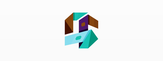 Abstract line and triangle background. Creative geometric abstract backdrop. Business template for wallpaper, banner, background or landing