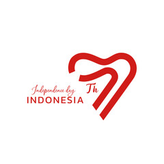 77th Indonesia Independence day logo