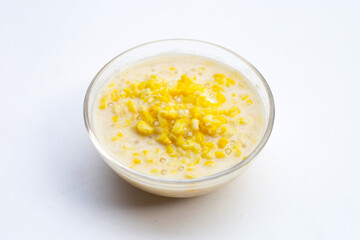 Sweet corn with sago in sweet coconut milk