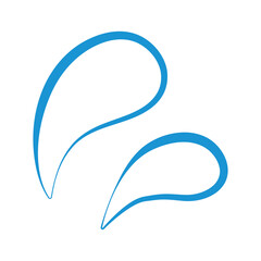 汗や水分のイメージイラスト