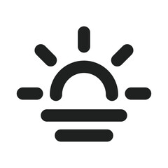 Sunrise Outline Icon