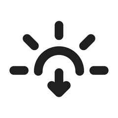 Sunset Outline Icon
