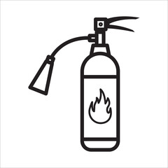 fire extinguisher icon vector design template