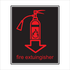 fire extinguisher icon vector design template