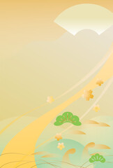 日本の伝統柄の背景イラスト