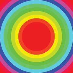 Colored concentric circles rainbow background. graphic with radial stripe pattern.stylish background for fabric, wrapping, packaging paper, wallpaper.