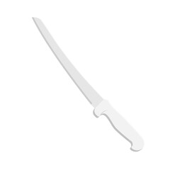 Kitchen Knife Flat Illustration. Clean Icon Design Element on Isolated White Background