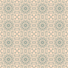 Creative seamless pattern pink pastel mandala background for design