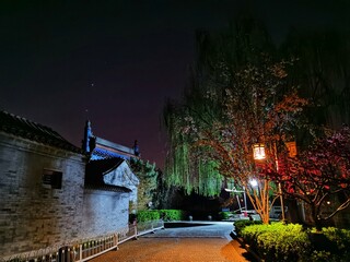 night view of Old Beijing