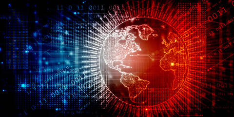 2d illustration world map abstract background