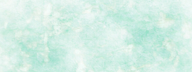 Obraz premium Creative soft light sky blue watercolor background with grainy white stains, Abstract blue watercolor background with grunge texture, Beautiful painted and scratched bright blue paper texture.