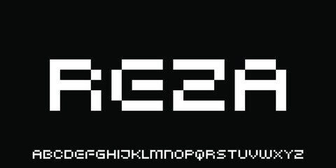 8 BIT FONT ALPHABET