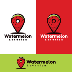 watermelon location art illustration