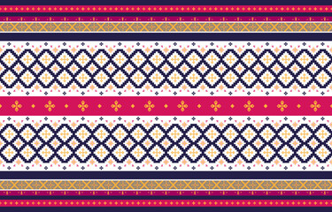 Abstract geometric and tribal patterns, usage design local fabric patterns, Design inspired by indigenous tribes. geometric Vector illustration